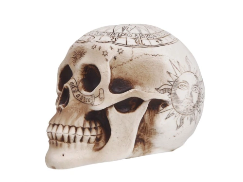 Czaszka spiritystyczna na Halloween - 1 szt.