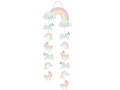 Dekoracja wisząca Jednorożec - 85 cm - 1 szt.