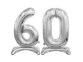 Zestaw balonów foliowych 60 srebrna - 74 cm