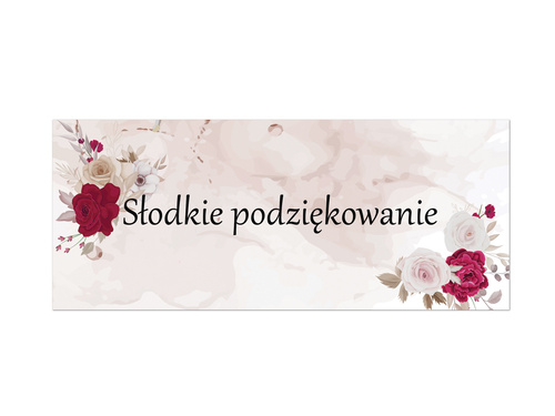 Pudełka na ciasto z kwiatami - 6 szt.