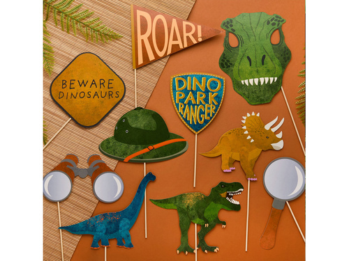 Foto rekwizyty do zdjęć Dinozaury - 10 szt.