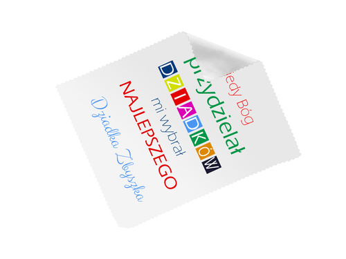 Ściereczka do okularów z imieniem na dzień dziadka - 1 szt.