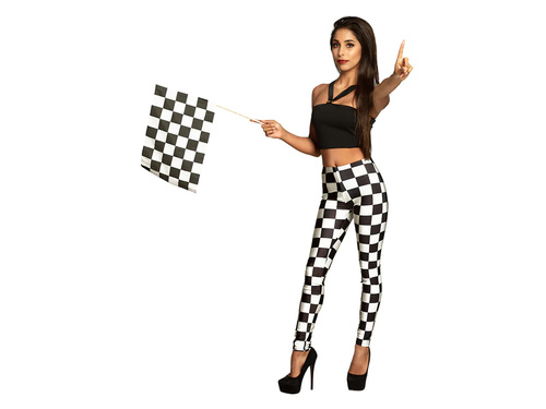 Flaga wyścigowa szachownica - 30 x 45 cm - 1 szt.