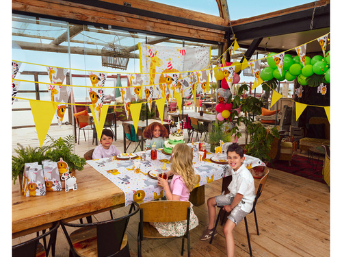 Obrus urodzinowy Safari - 120 x 180 cm - 1 szt.