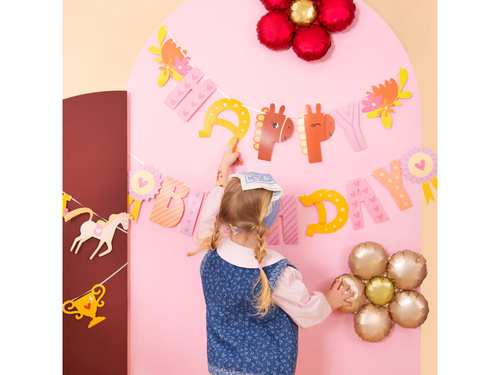 Baner Happy Birthday Koniki - 245 cm - 1 szt.