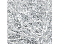 Wypełniacz do prezentów karbowany metalizowany - srebrny - 50 g