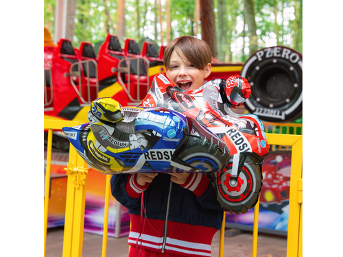 Balon foliowy Motocykl niebieski - 66x53 cm - 1 szt.