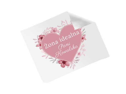 Ściereczka personalizowana do okularów Żona idealna - 1 szt.