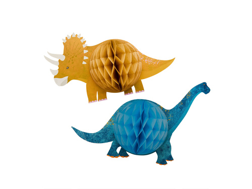 Dekoracja wisząca Rozetkowe Dinozaury - 2 szt.