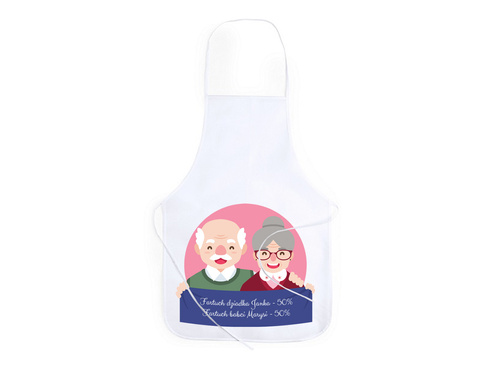 Fartuch kuchenny personalizowany na dzień babci i dziadka - 1 szt.
