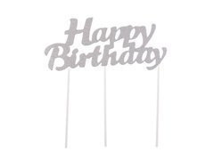 Topper na tort Happy Birthday - 14 cm