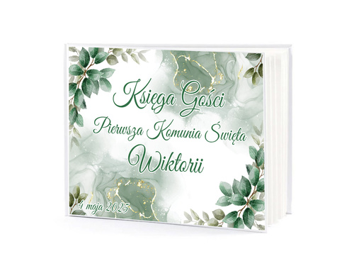 Personalizowana naklejka na księgę gości na I Komunię Świętą - 1 szt.