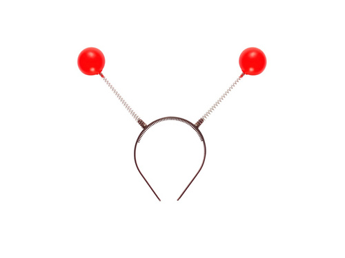Opaska na głowę z czerwonymi czułkami