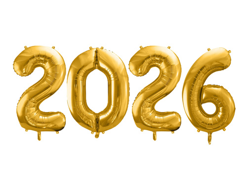 Zestaw balonów do girlandy balonowej na Sylwestra 2026 - 126 szt.