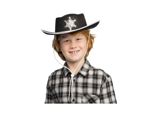 Kapelusz dziecięcy kowbojski Deputy Sheriff czarny