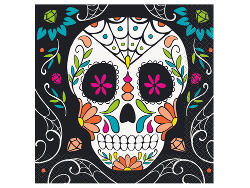 Serwetki Dia de Muertos - 33 cm - 20 szt.
