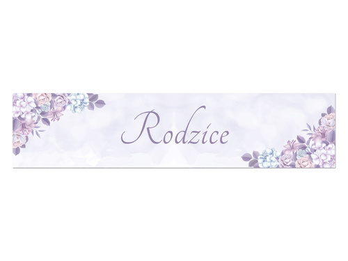 Tablica rejestracyjna Rodzice - 52 x 12 cm - 2 szt.