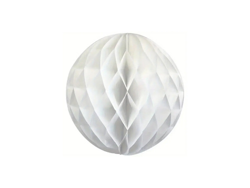 Dekoracja wisząca kula biała - 20 cm - 1 szt.