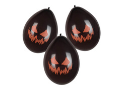 Balony lateksowe Straszna Dynia - 25 cm - 6 szt.