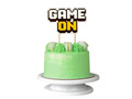 Topper papierowy na tort Game on - 1 szt.