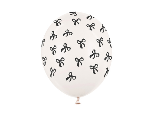 Zestaw balonów lateksowych kokardki - 30 cm - 6 szt.