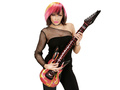Dmuchaniec Gitara z płomieniami - 105 cm - 1 szt.