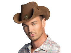 Kapelusz kowbojski brązowy - 1 szt.