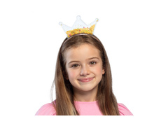 Opaska na głowę brokatowa korona