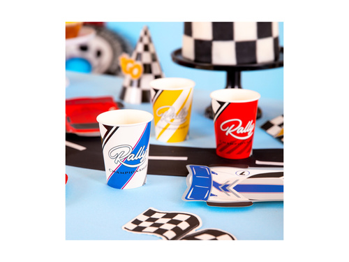 Kubeczki papierowe Wyścigówki - 270 ml - 6 szt.