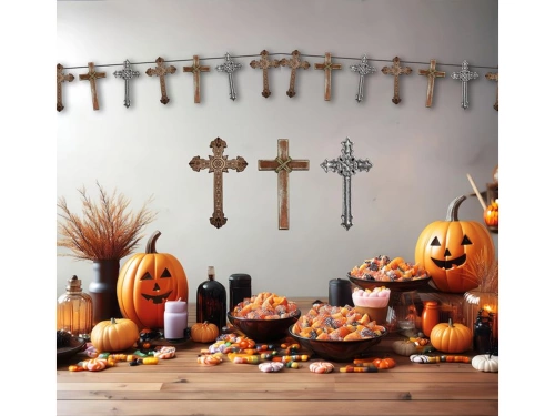 Girlanda Krzyże na Halloween - 274 cm - 1 szt.