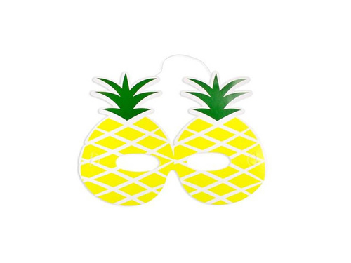Maski Papierowe Słodki Ananas - 6 szt.