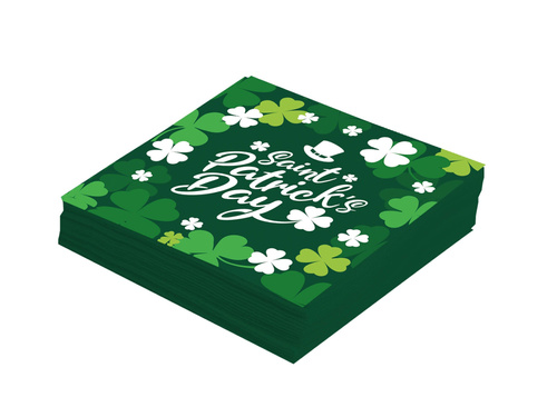 Serwetki papierowe Dzień Świętego Patryka - 33 cm - 12 szt.