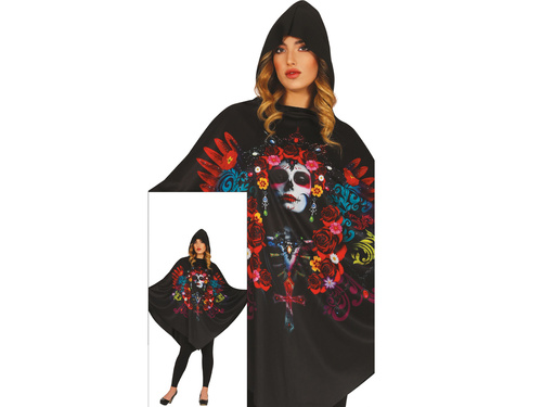 Ponczo Meksykańska Czacha dla dorosłych - 1 szt.