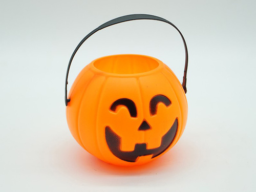Wiaderko Dynia na Halloween - 9 cm - 1 szt.