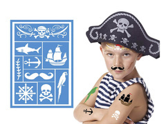 Szablon do makijażu Pirat