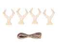 Girlanda drewniana Renifer - 12 szt.