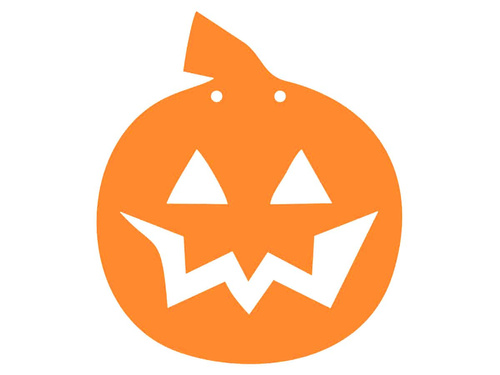 Papierowa dynia na Halloween 13 cm - 1 szt.