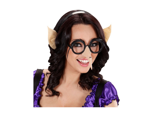 Opaska na głowę elf - z cielistymi spiczastymi uszami