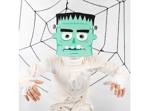 Maski papierowe Monsters na Halloween - 6 szt.