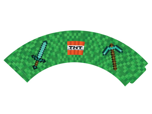 Papilotki na babeczki Piksele - 6 szt.