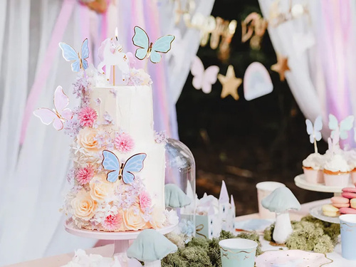 Toppery na tort Motylki - 9 szt.