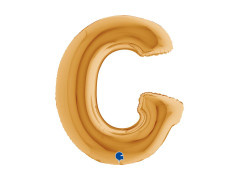 Balon foliowy literka G złoty - 40" - 1 szt.
