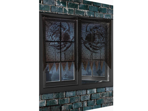 Dekoracja na okno z pająkami na Halloween - 2 szt.