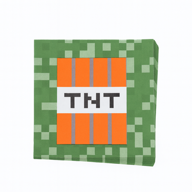 Serwetki urodzinowe Piksele - 33 cm - 12 szt.