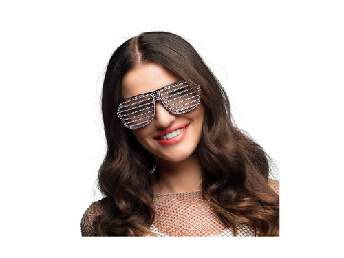 Okulary imprezowe żaluzje Spectacular czarne