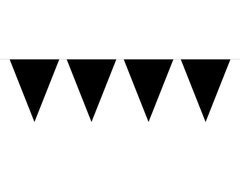 Baner flagi czarne - 10 m - 1 szt.