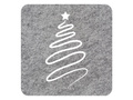 Podstawka kwadratowa pod kubek - Choinka - 10 cm - 4 szt.