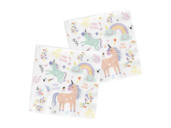 Serwetki urodzinowe Jednorożec i tęcza - 33 cm - 20 szt.