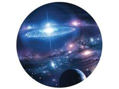 Dekoracyjny opłatek tortowy Kosmos - 20 cm