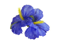 Hawajska przypinka kwiatek niebieski - 1 szt.